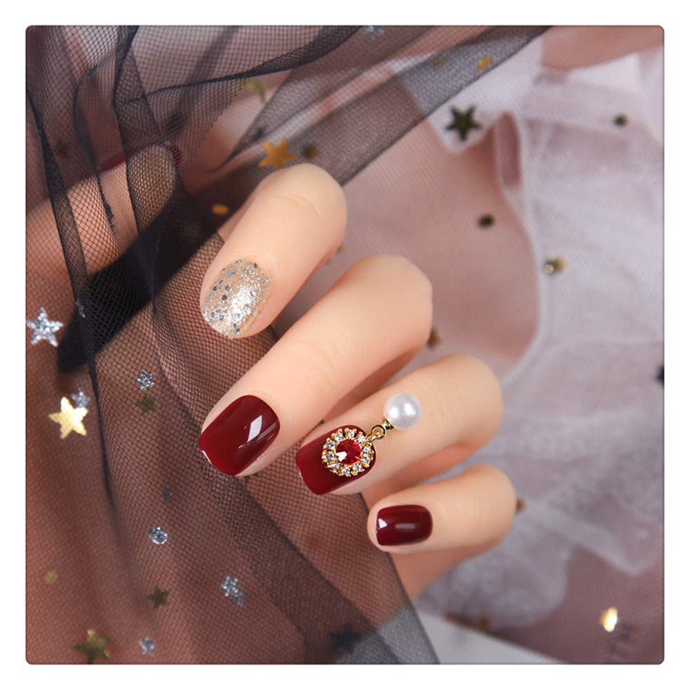 Uñas Postizas La Novia Puede Tomar Un Parche De Uñas Postizas Para Quitar Las Uñas Impermeables Para Mujeres Embarazadas Con Una Pieza De Diamante