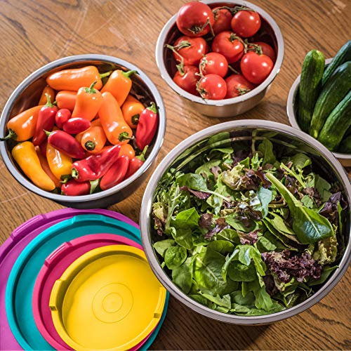 Bellemain Stainless Steel Non-Slip Mixing Bowls With Lids (4-Piece Set) #TOP1