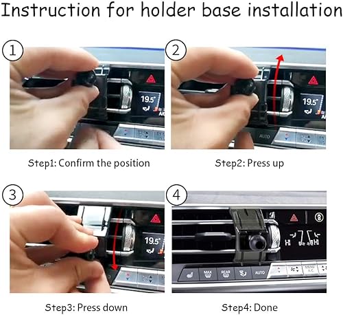 Miniatura 4 de LUNQIN Soporte de teléfono de coche para BMW 2019-2023 X5 X6 y 2019-2022 X7 SUV sDrive40i xDrive40i xDrive50i M50i 35d G05 G07 Accesorios de