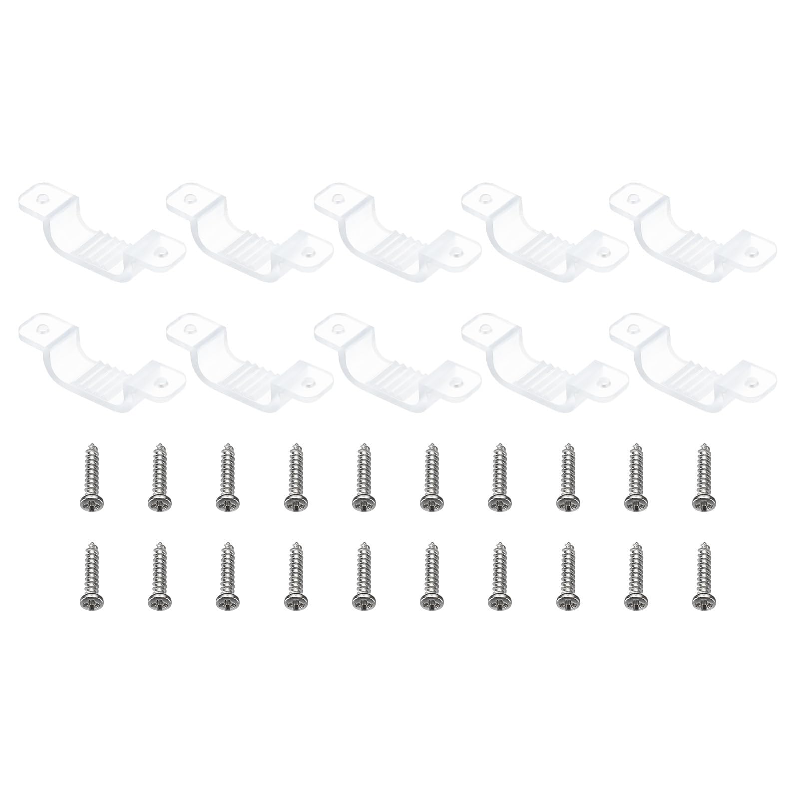 TOP-VIGOR 50Pcs LED Strip Light Clips