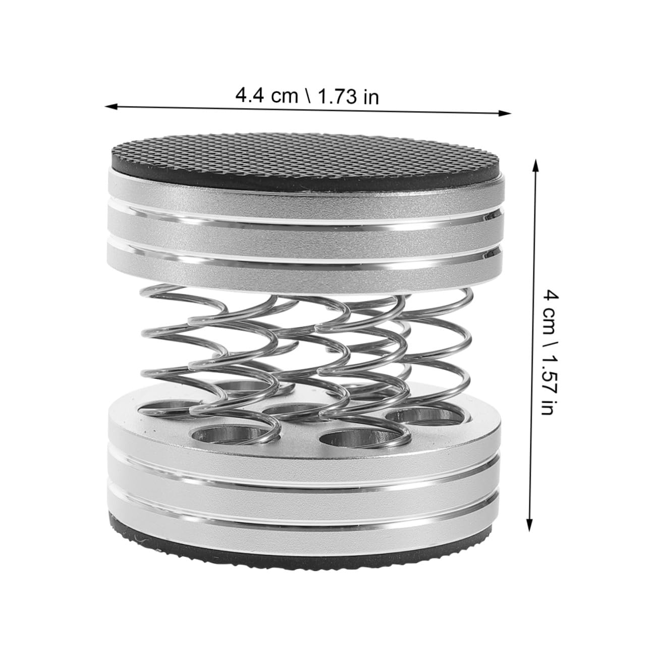 4 pezzi Piedini Isolanti Altoparlanti con Molla Supporto Anti-vibrazione per Subwoofer e Diffusori Protezione Pavimento Piedini Casse Audio Acciaio Inossidabile Facili da