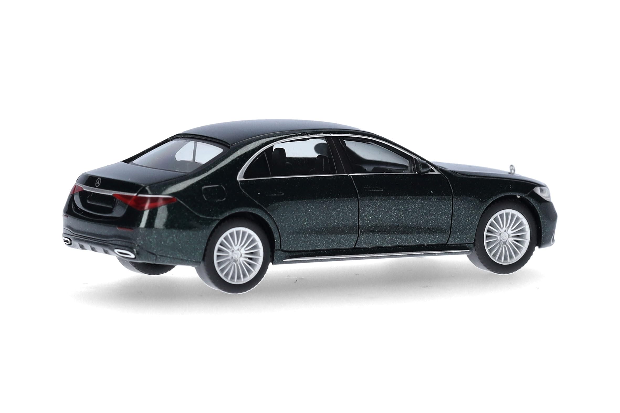 Herpa Modellauto Mercedes-Benz S-Klasse,smaragdgrünmetallic, Miniatur im Maßstab 1:87, Sammlerstück, Made in Germany, Modell aus Kunststoff