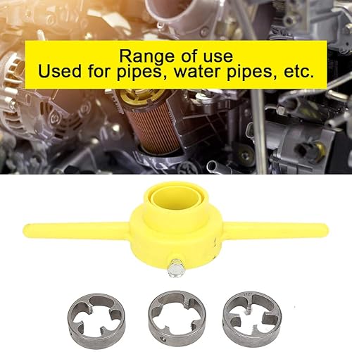 Miniatura 3 de Herramienta de fabricación de roscas de PVC, Juego de matrices NPT, 6 piezas de herramienta de fabricante de roscas de PVC,Juego de troqueles