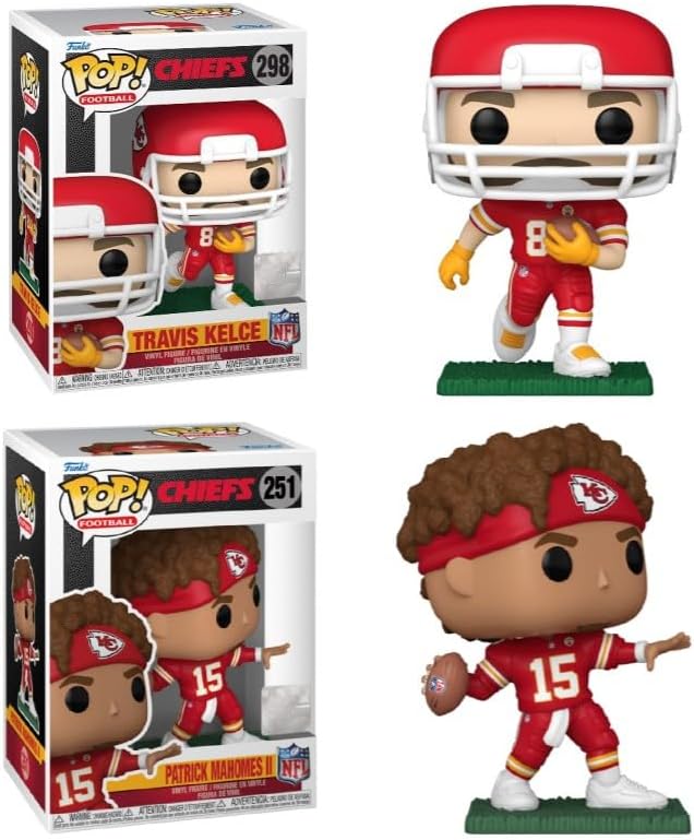 Funko Travis Kelce/Patrick Mahomes (Chiefs) NFL Pop! Combo (2)