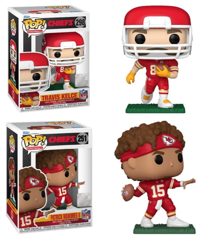 Funko Travis Kelce/Patrick Mahomes (Chiefs) NFL Pop! Combo (2)