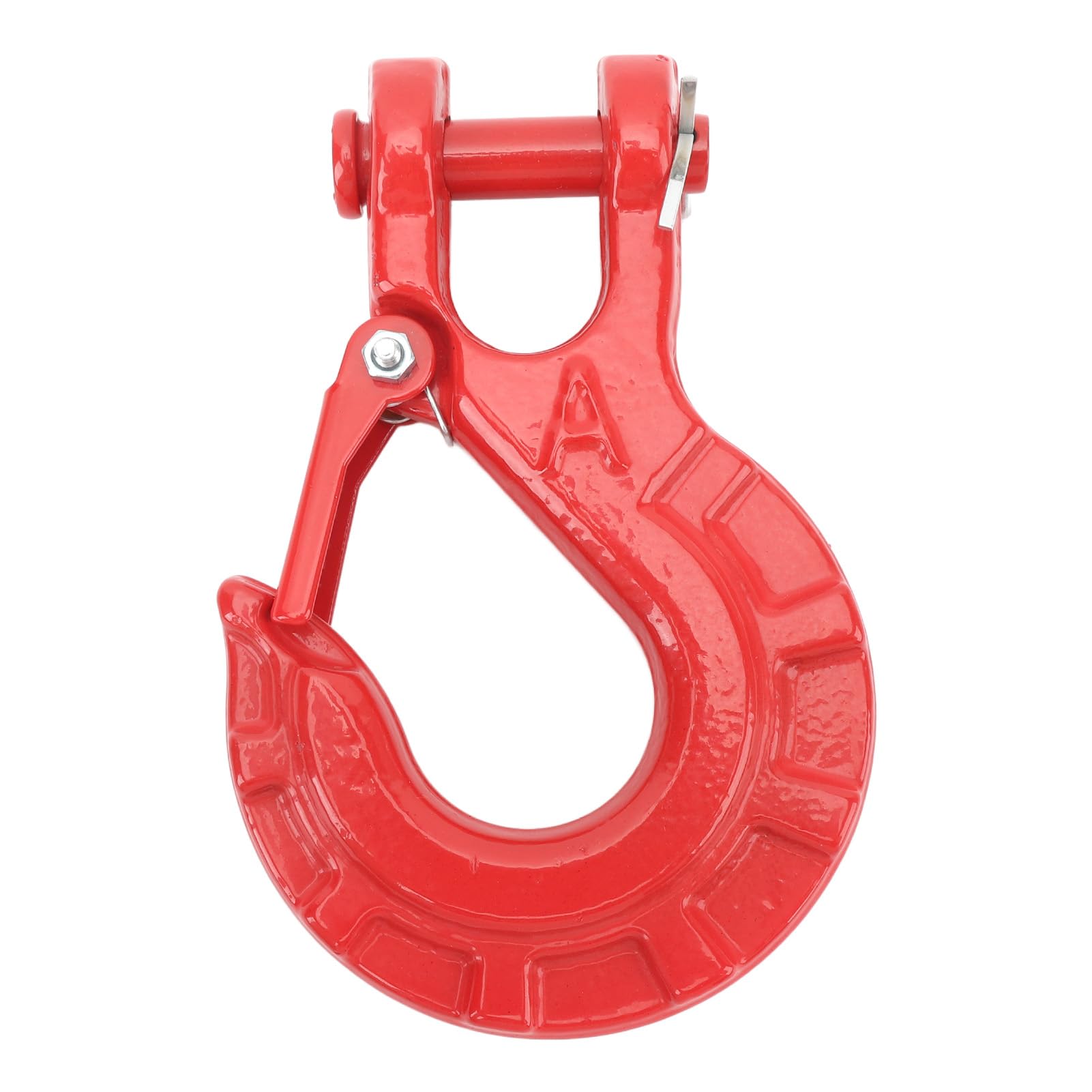 Eujgoov Crochet de Remorque en Acier allié 15T, Crochet de Treuil Robuste pour Remorque de Camion, Connexion Sécurisée (Rouge)