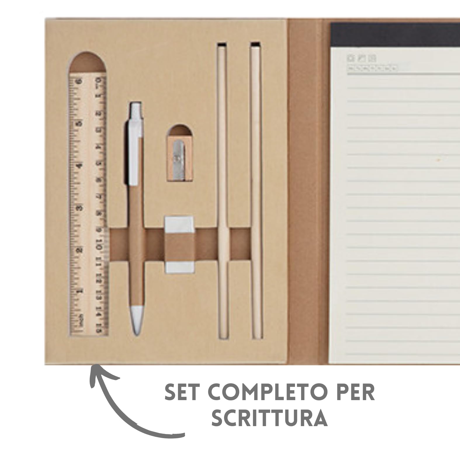 Set Scrivania con Notes Personalizzati, Gadget Aziendale Promozionale per Aziende e Omaggi a Clienti di Fine Anno, Fiere, Marketing ed Eventi Pubblicitari | PH615 (20)
