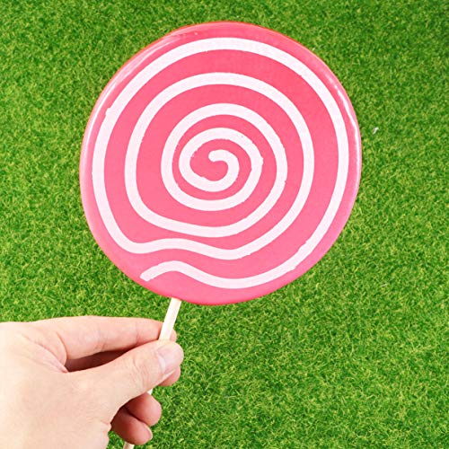 1Pcs Lollipop Crafts Lollipop Prop Cosplay Clown Swirl Lollipop Suckers Simulation Lollipop Crafts Photot Props Giant Lollipop Kids Toy Decorations Photography Accessories #TOP2