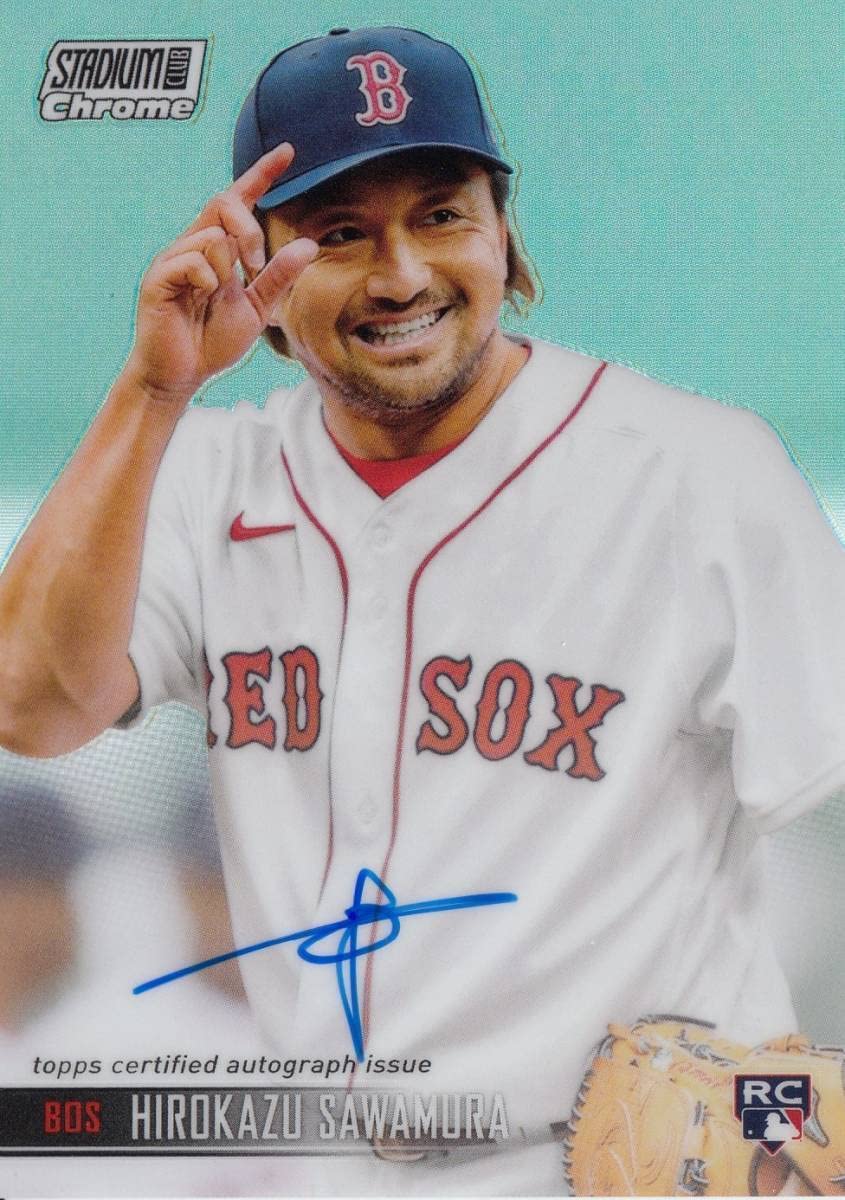 Amazon.co.jp: 澤村拓一ルーキー 直筆サインカード 2021 TOPPS STADIUM