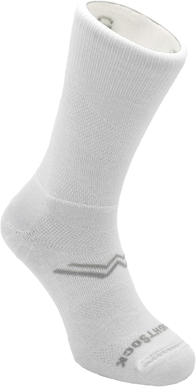 Wrightsock CoolMesh II Crew Anti Blister Socks – Double Layer Running Socks for Men & Women – Breathable Hiking Sock – Blister Prevention – Unisex Sport Sock – Eco Friendly & Made in the USA