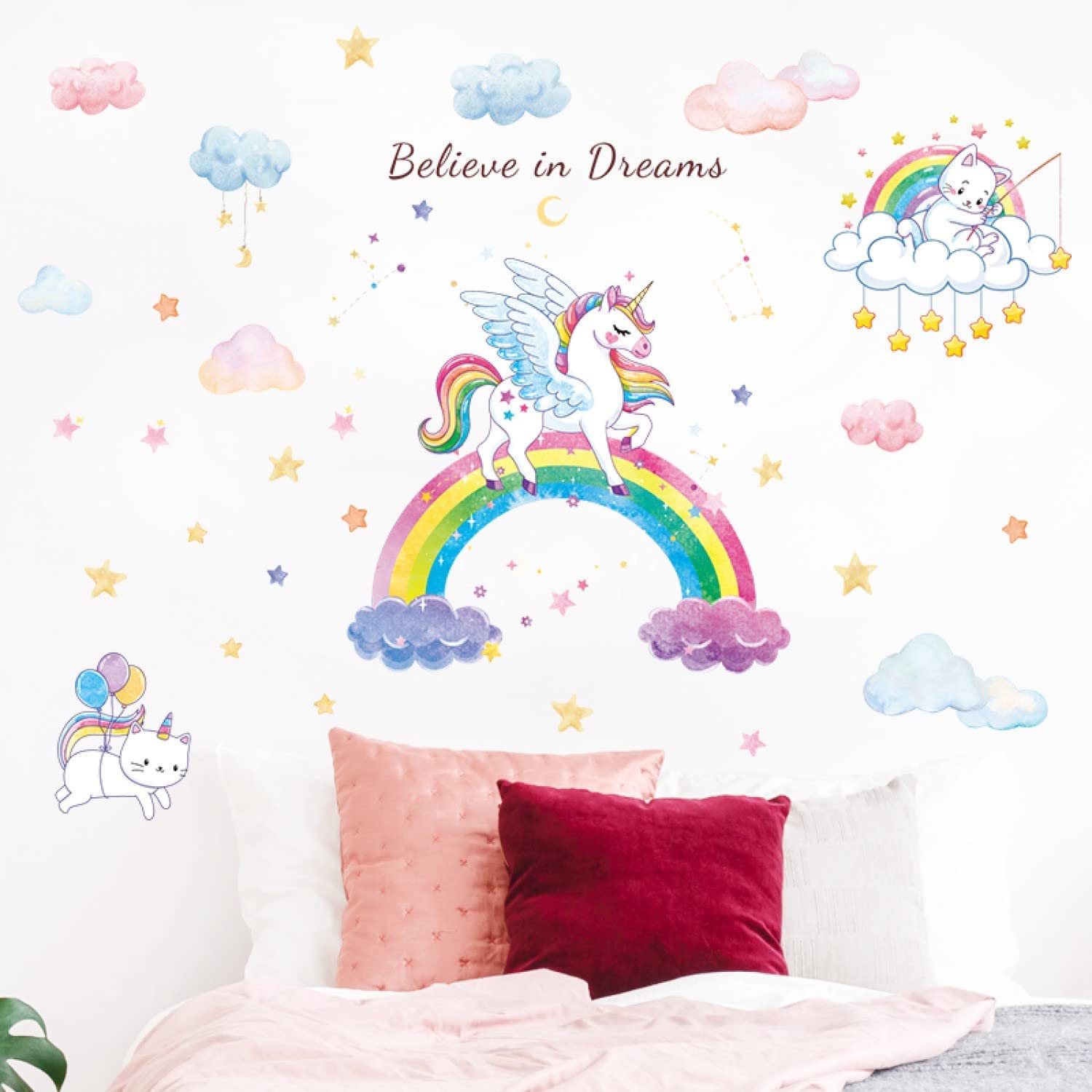 Indian Royals Creative Unicorn Stickers for Walls of Home, Wall Sticker for Living Room, Wall Stickers for Home, Wall Painting Stickers, Living Room Wall Stickers (60 CM X 90 CM) (B0C5D5G63V) Amazon Price History, Amazon Price Tracker
