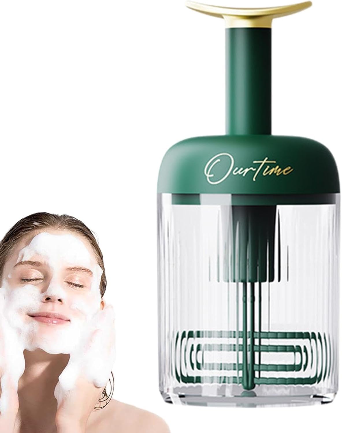 LOOKMINT Facial Foaming Bubble Maker – Dense Foam Cleanser Dispenser for Face Wash | Manual Hand Press Skincare Foam Generator | Deep Pore Cleaning Bubble Tool for Spa & Beauty Care-image-37