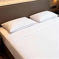 Vista 4 de Ultra Thin Flat Soft Bed Pillows Standard Size Set of 2 Pack for Sleeping, Hypoallergenic Squishy Pillow for Stomach Back Sleeper, Machine Washable