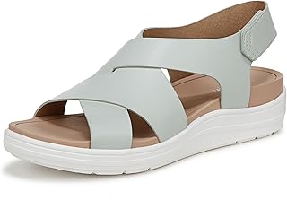 Dr. Scholl's Shoes Women's Time Off Sea Sandal Ocean Green Smooth 10 M