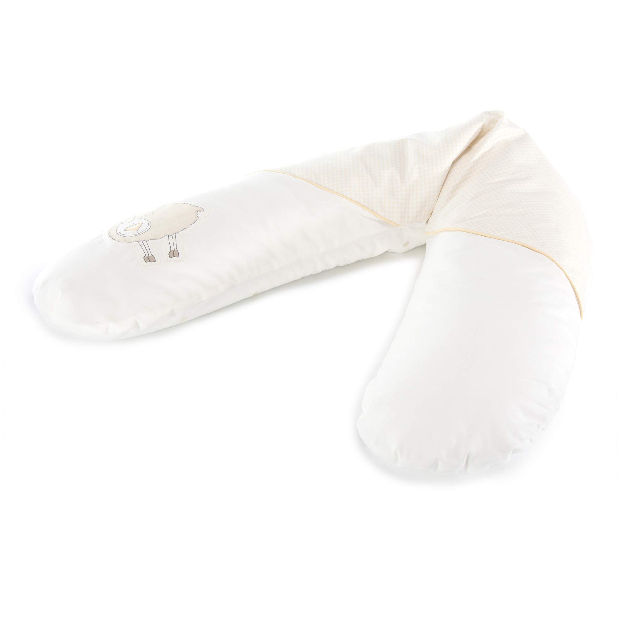 Theraline Stillkissen mit Mikroperlen Schaf beige
