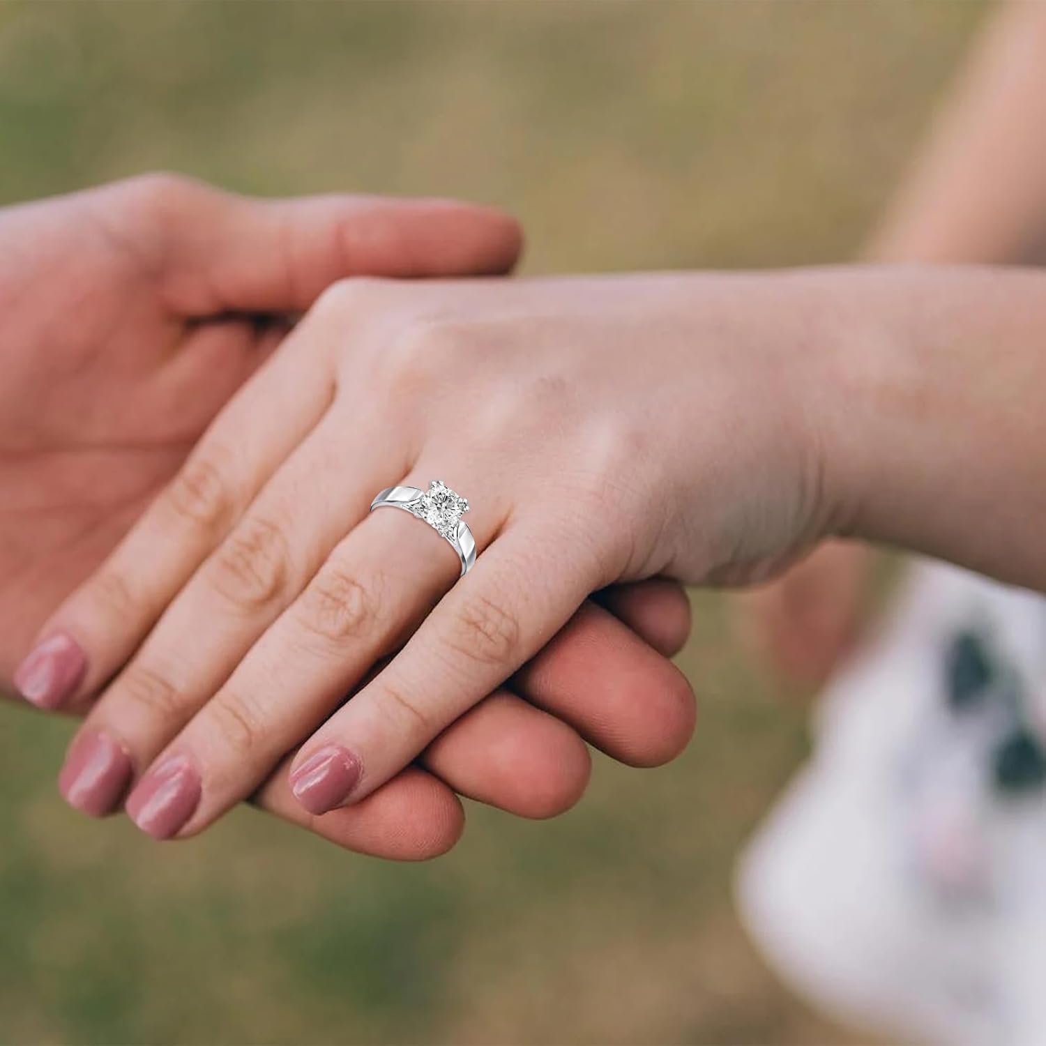 1-3ct Cushion Moissanite Engagement Rings for Women 925 Sterling Silver 10K 14K 18K Real Gold Solitaire Wedding Anniversary Promise Ring with Engraving