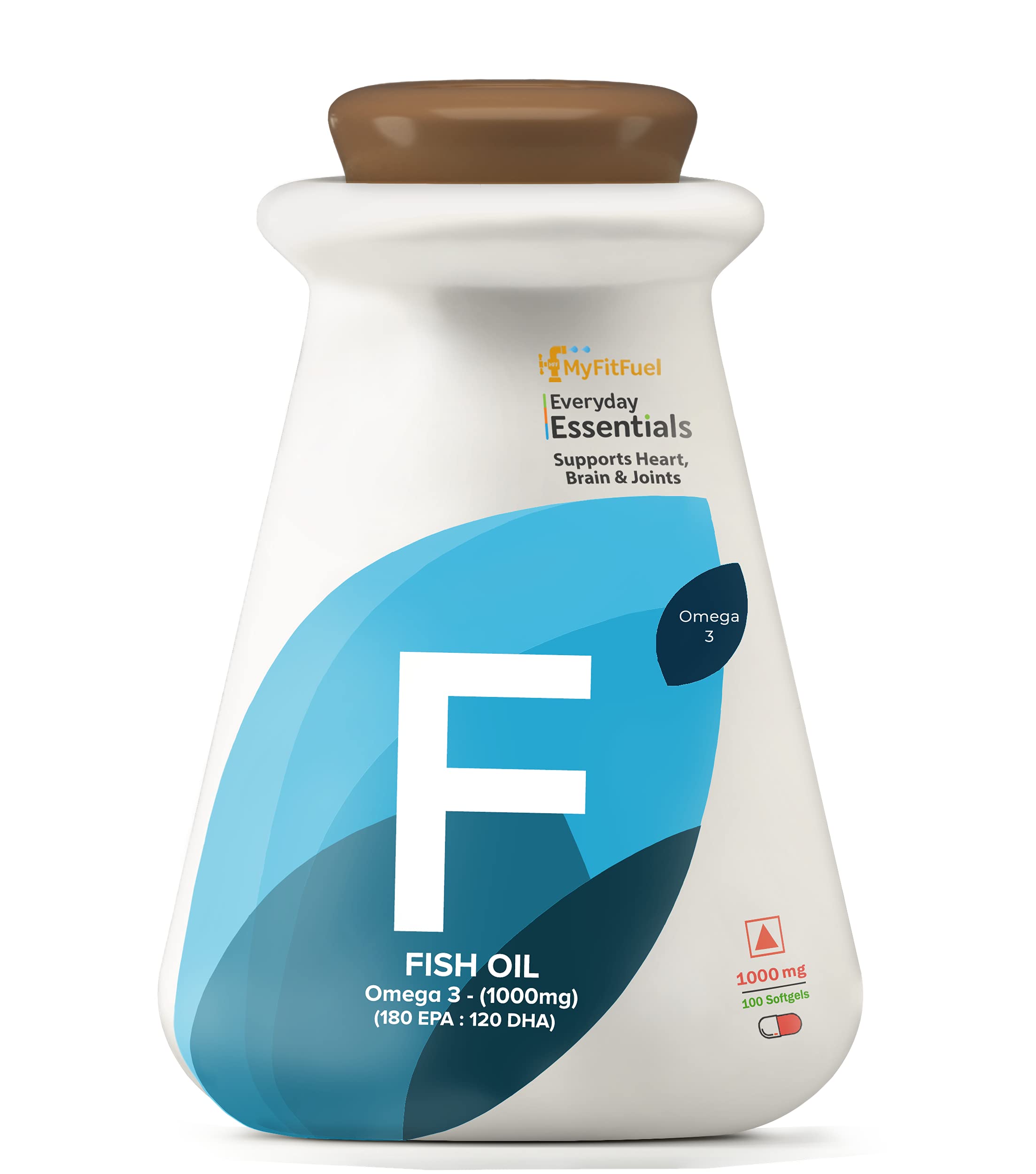MyFitFuel Omega 3 Fish Oil, 1000mg (180 EPA 120 DHA), 100 softgels (B0922H2TXV) Amazon Price History, Amazon Price Tracker