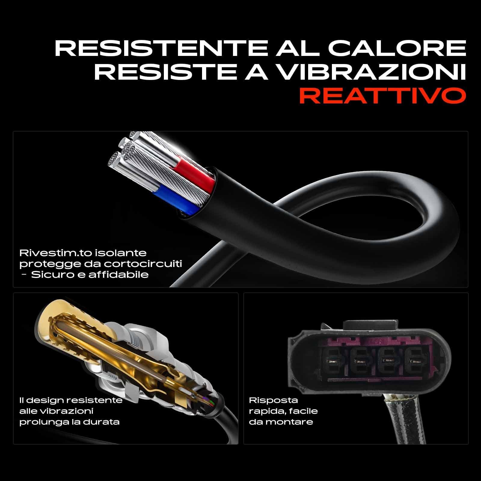 Frankberg Sonda lambda sonda di controllo anteriore cat 0258005081 | Compatibile con: Golf IV Variante 1J5, A.l.h.a.m.b.r.a 7V8 7V9, Polo 6N1, C.a.d.d.y II MPV 9K9B, Arosa 6H1