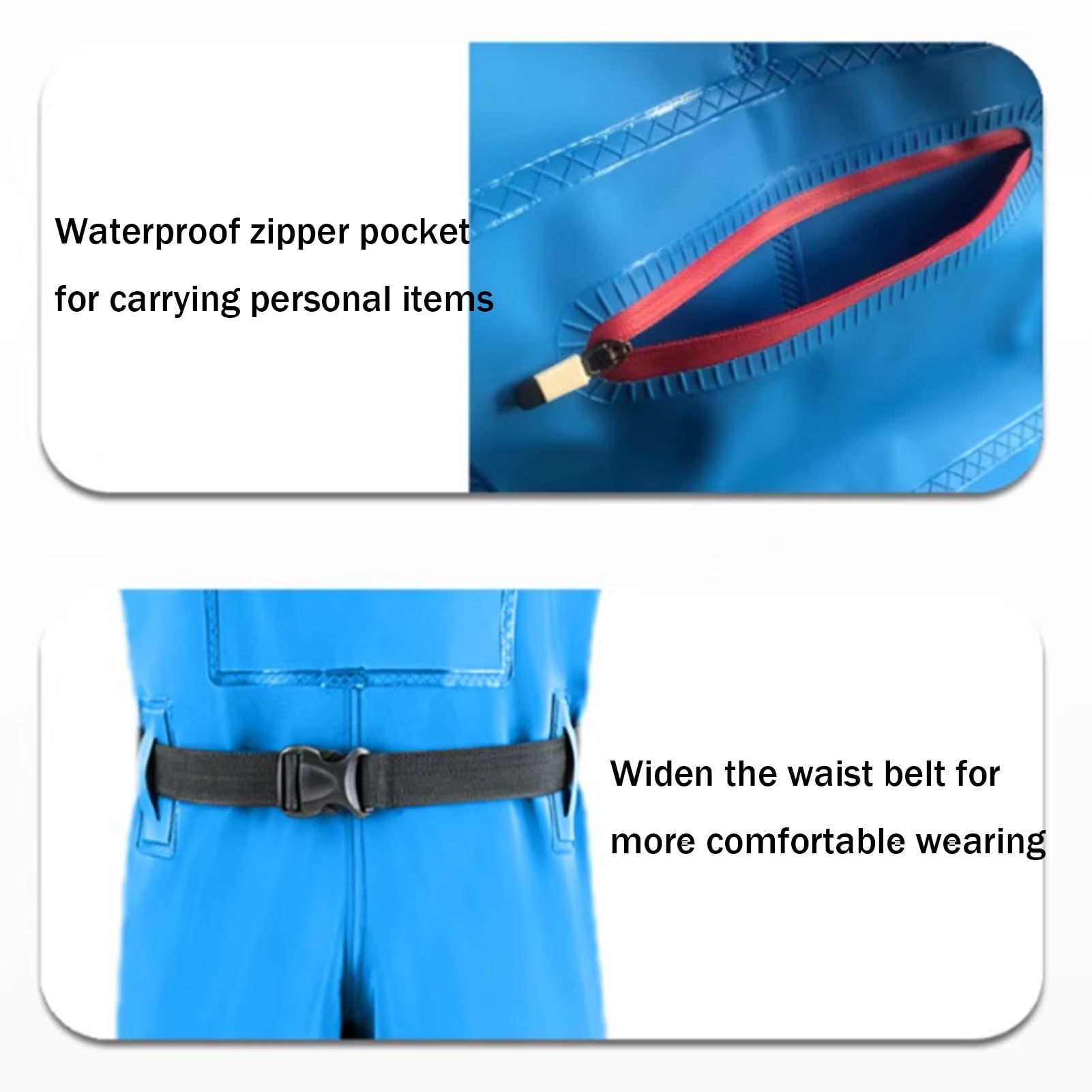 Stivali A Coscia da Pesca Stivali da Acqua Leggeri e Impermeabili in PVC, usati per la Pesca Subacquea, Il Lavaggio dell'auto e la Caccia.