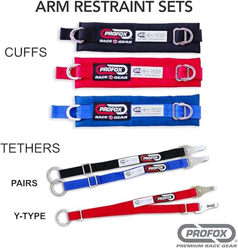Miniatura 3 de PROFOX Racing Arm Restraints (KN817 BLU-PR)