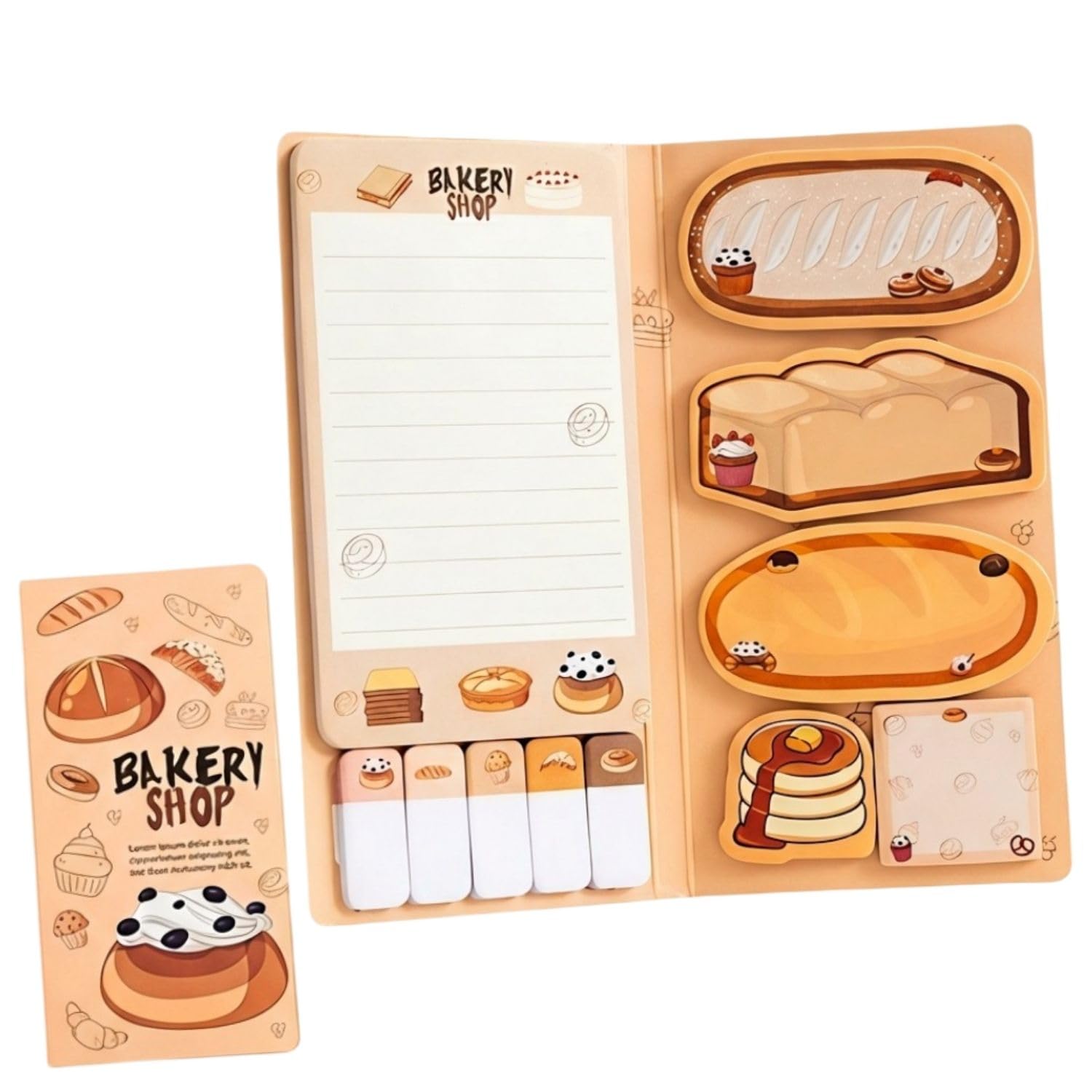 FunBlast 11 Sheets/440 Sticky Notes - Cute Kawaii Sticky Notes, Sticky Pad for Study, Point It Marker Stationery Items, Self-Adhesive Memo Pad, Planners and Memo Sticker (DL)