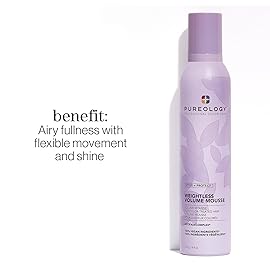 Pureology Style + Protect Weightless Volume Mousse | For Fine, Color-Treated Hair | Lightweight, Volumizing Mousse | Sulfate-Free | Vegan | Updated Packaging | 8.4 Oz. |