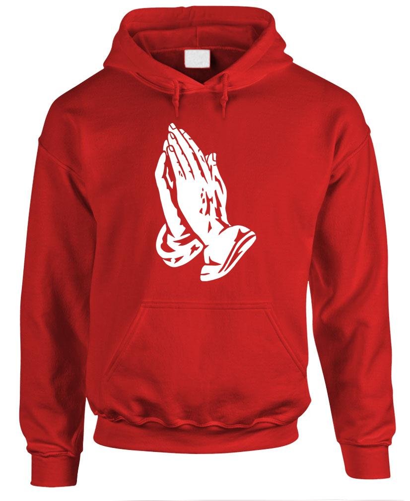 Prayer Hands Jesus Christ Christian god - Mens Pullover Hoodie