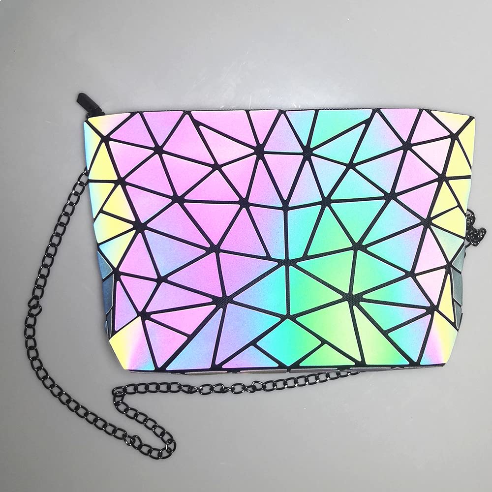 Hot One Luminous Geometric Purses And Handbags Holographic