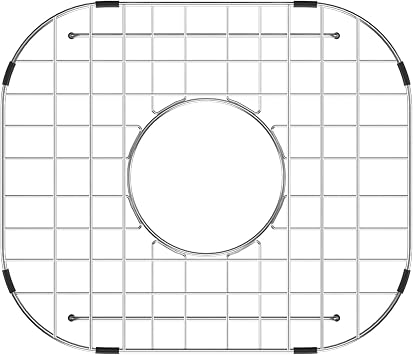 Lordear Sink Grid for Bottom Rinse - 13.62 x 11.61 Protector Grate Rack | 304 Premium Stainless Steel Protector Grid Sink Grate Rack