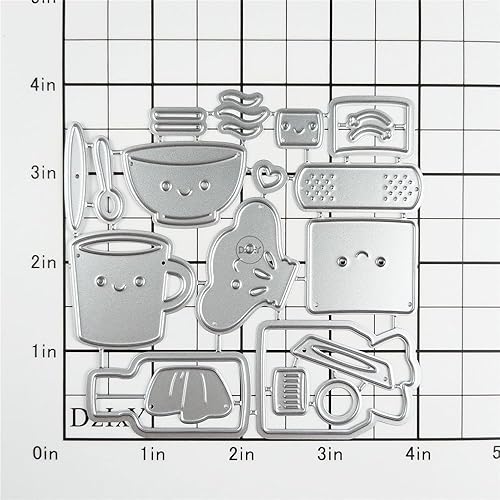 Miniatura 7 de DzIxY Bonitos pétalos de granada troqueles de corte de metal para kit de fabricación de tarjetas, troqueles de papel en relieve, plantillas para