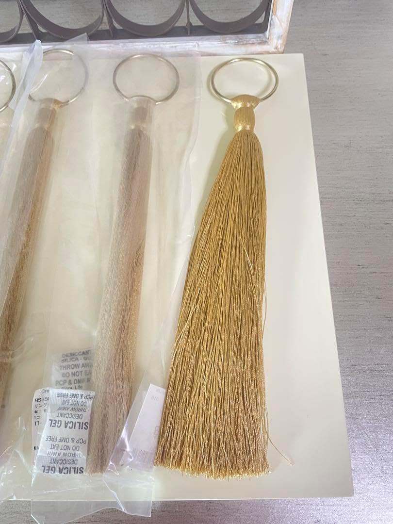 ゴールドリングタッセル4点set ドアノブ ナプキンホルダー