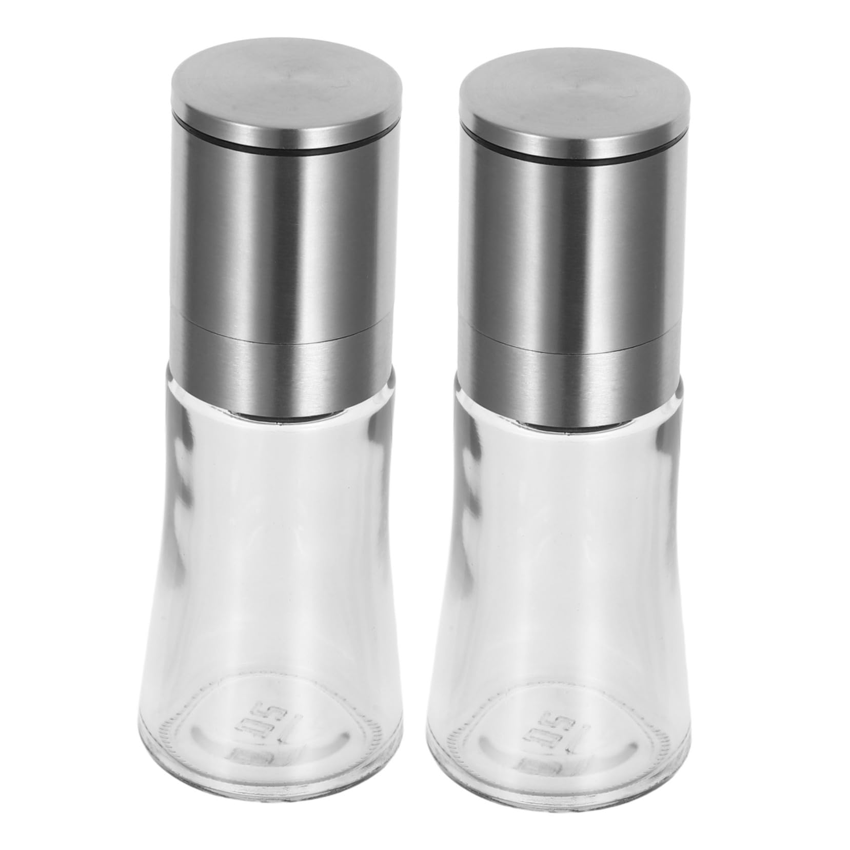 Sosoport 2pezzi Macina Pepe Manuale in Acciaio Inox Macina Ricaricabile per Cucina Accessori per Spezie e Viaggi
