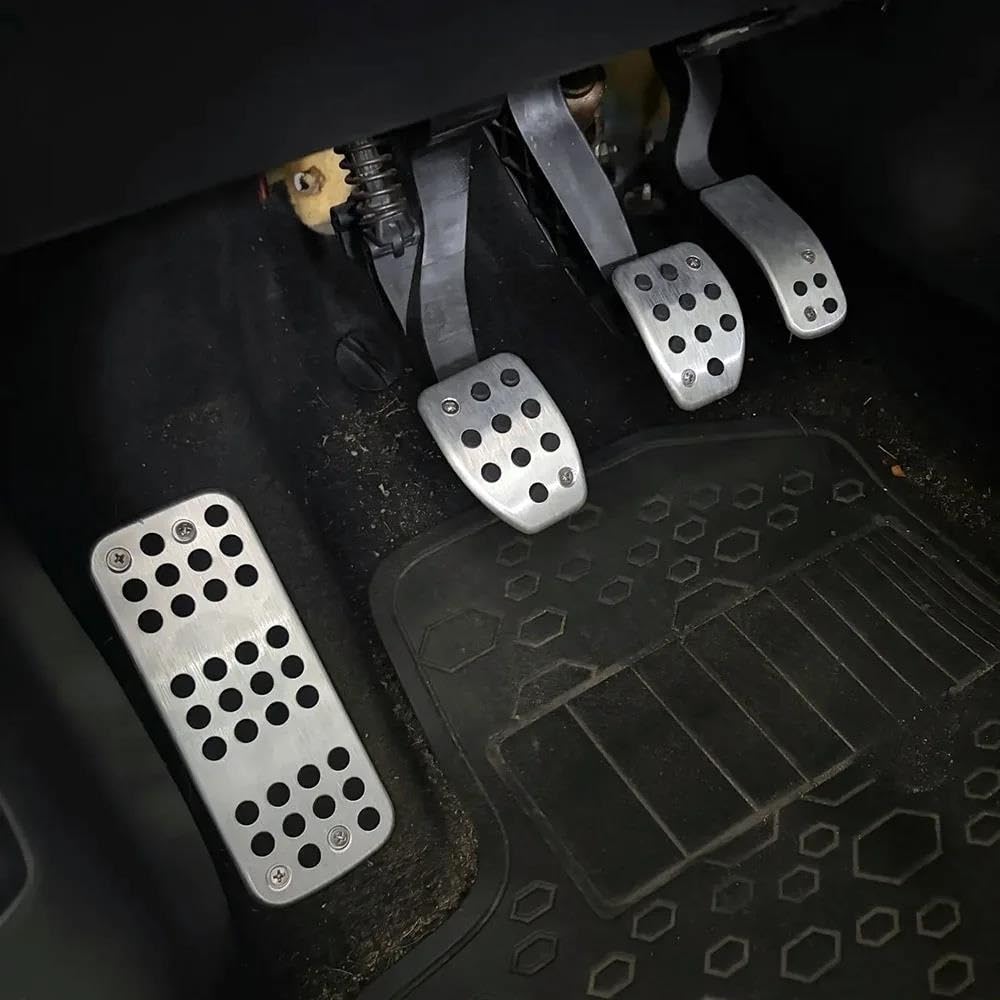 Poggiapiedi Antiscivolo Per PEUGEOT 207 301 307 208 2008 308 408 Cc Pastiglie Pedale Set Gas Freno Poggiapiedi Accessori Auto