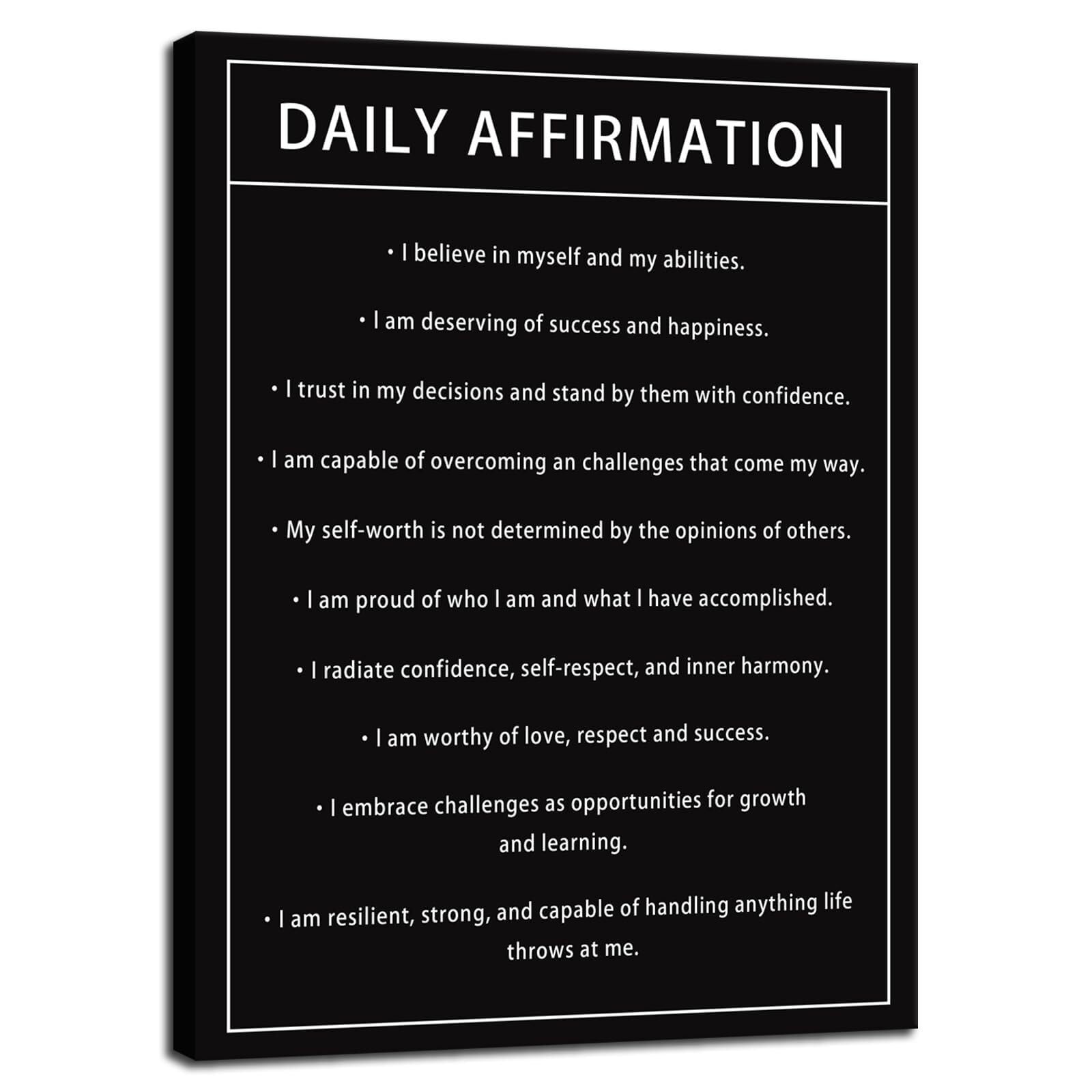 FNYUVNFAF Motivational Gym Wall-Art Inspirational Canvas Print Quotes for Home Office Workout Room or Living Room Wall Decor Framed,08x12inch(20x30cm)