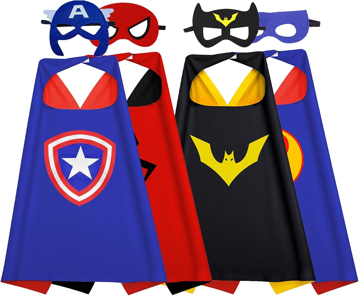 Disfraces de Capas y Máscaras para Niños y Niñas para Halloween Navidad Cosplay Vestir