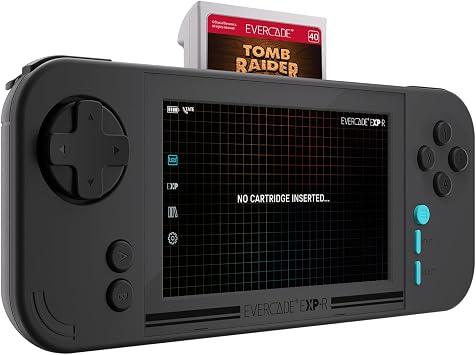 Evercade EXP-R Retro Gaming Handheld Console with Tomb Raider 1, 2 & 3