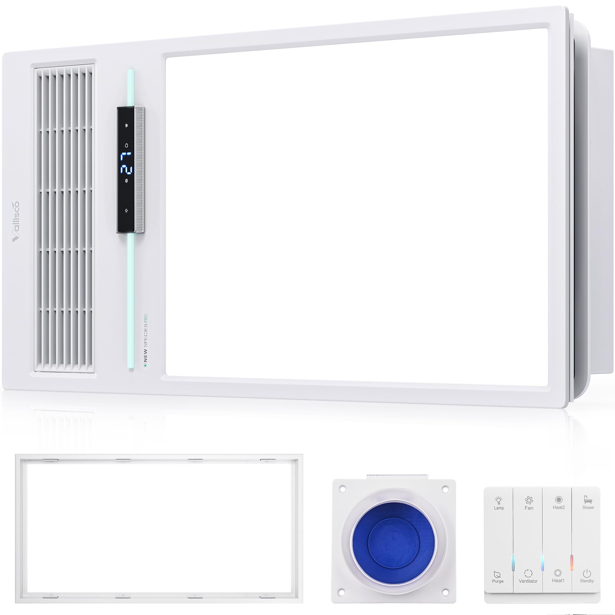 Photo 1 of VallisCo 4-in-1 Bathroom Fan with Heater, Light & Vent