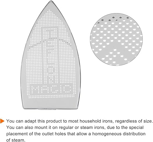 Miniatura 4 de HARFINGTON Cubierta de hierro antiadherente zapato de hierro eléctrico de aluminio herramienta asistente de hierro suela de hierro, accesorio de