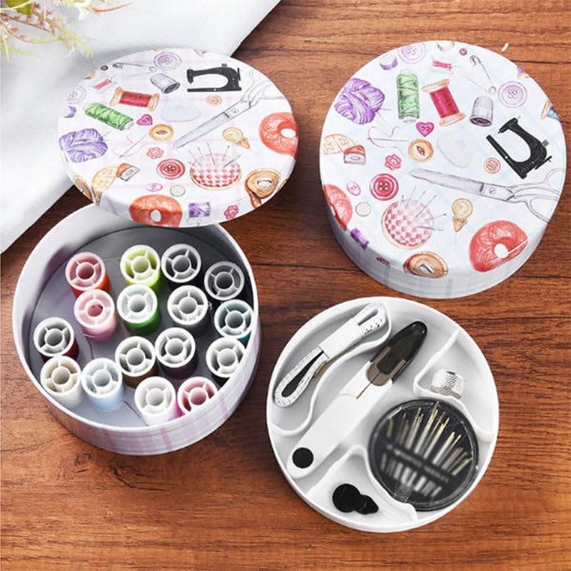 LWECMGSA PP Household Needle Thread Box Set Compact Hand Sewing Bag Multi-Functional Tool Storage