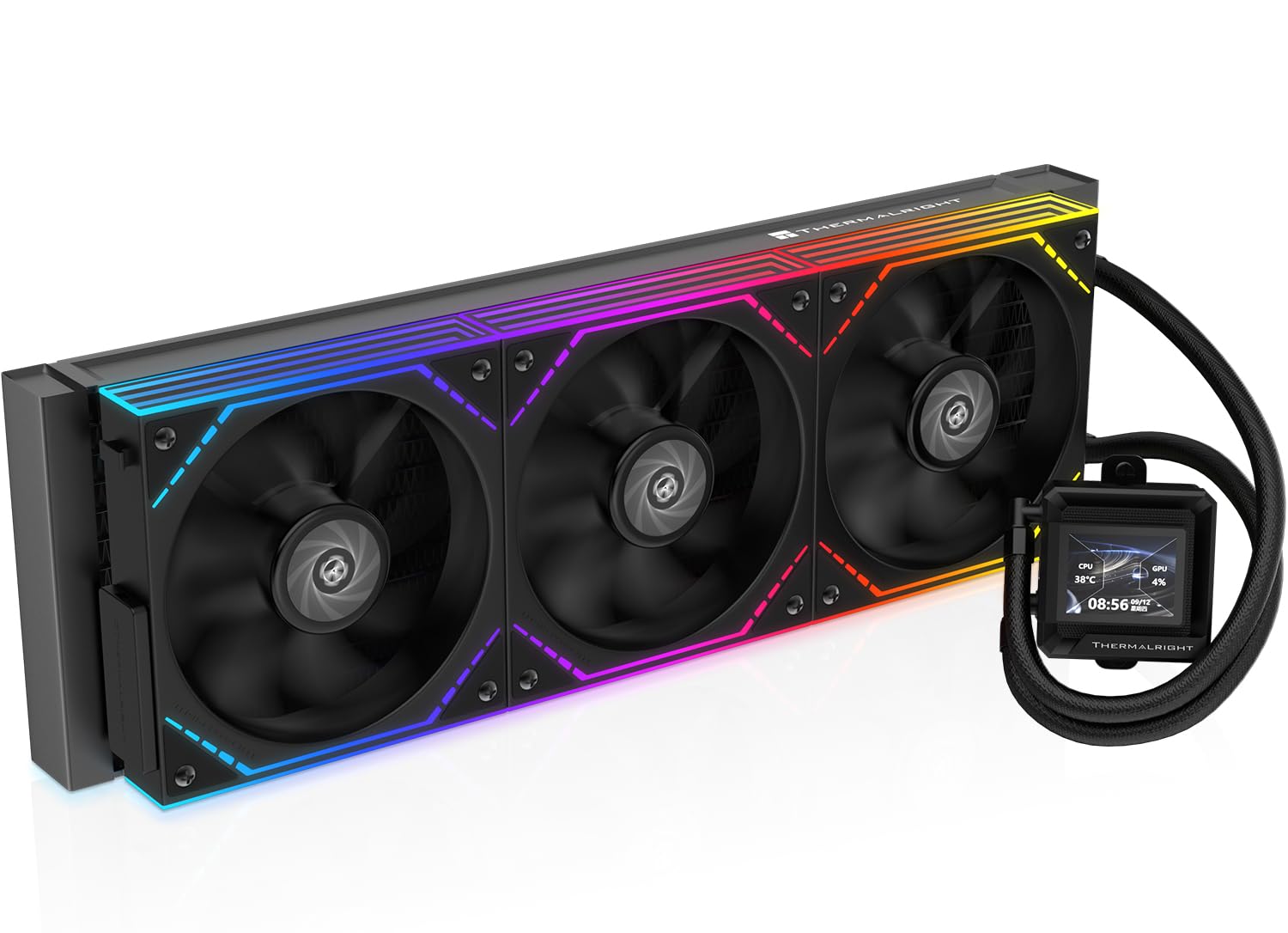 Amazon.co.jp: FW360 SE ARGB V2 360mm AIO 液体CPUクーラー、2インチ