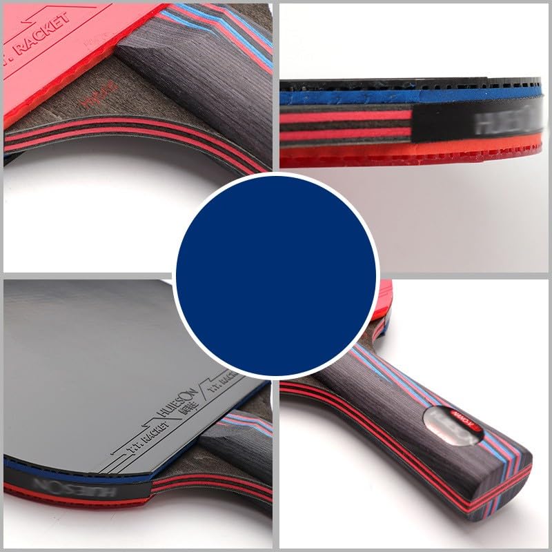 JITEM Professional Ping Pong Paddle with Carrying Case | Pro Table Tennis Paddle | Table Tennis Racket with Premium Rubber and High Elastic Sponge(Color:B)