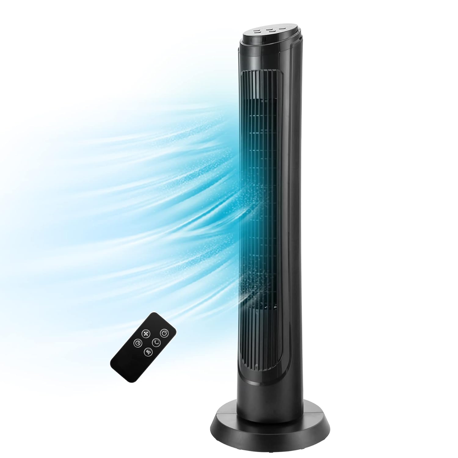 Tangkula 40 Inch Tower Fan with Remote Oscillating Standing Fan with 3 Wind Modes 4 Wind Speeds Smart