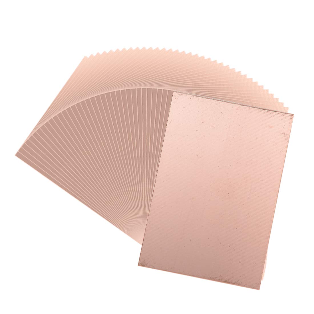 uxcell Double-Sided Copper Clad Laminate PCB Circuit Board, FR4 100x70mm 3.94x2.76 inch, 1.5mm Thickness DIY Prototyping PCB Board, Name Board, 50pcs