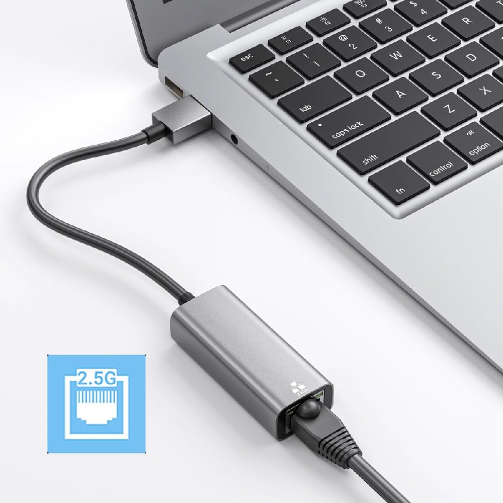 cablecc Cavo adattatore RJ45 2.5Gbps 2500Mbps a USB 3.0 GBE 1000Mbps Gigabit Ethernet LAN cavo adattatore per scheda madre desktop
