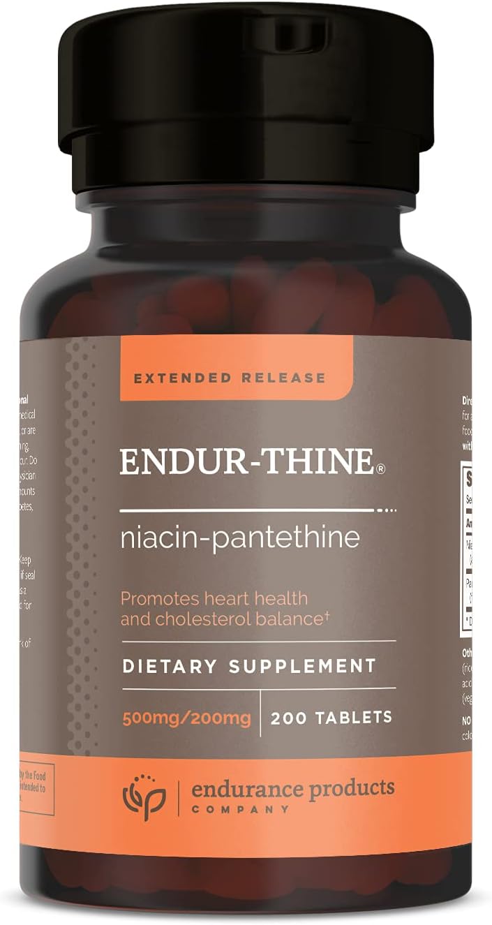 ENDUR-Thine 500mg Niacin/200mg Pantethine, 200 Tab