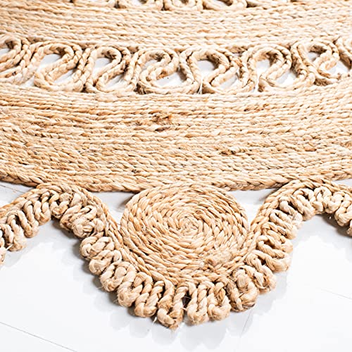 Tapete Redondo de Fibra Natural Boho 3' SAFAVIEH miniatura 5