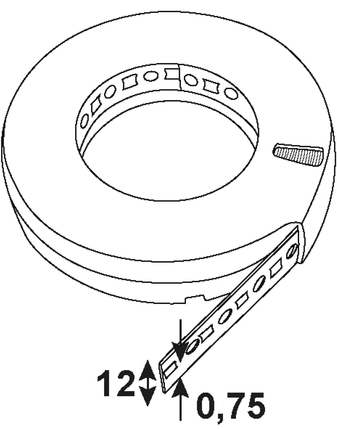 CONNEX HV2910 Assembly Tape 12x1,0 10m, 12 x 0,75 mm