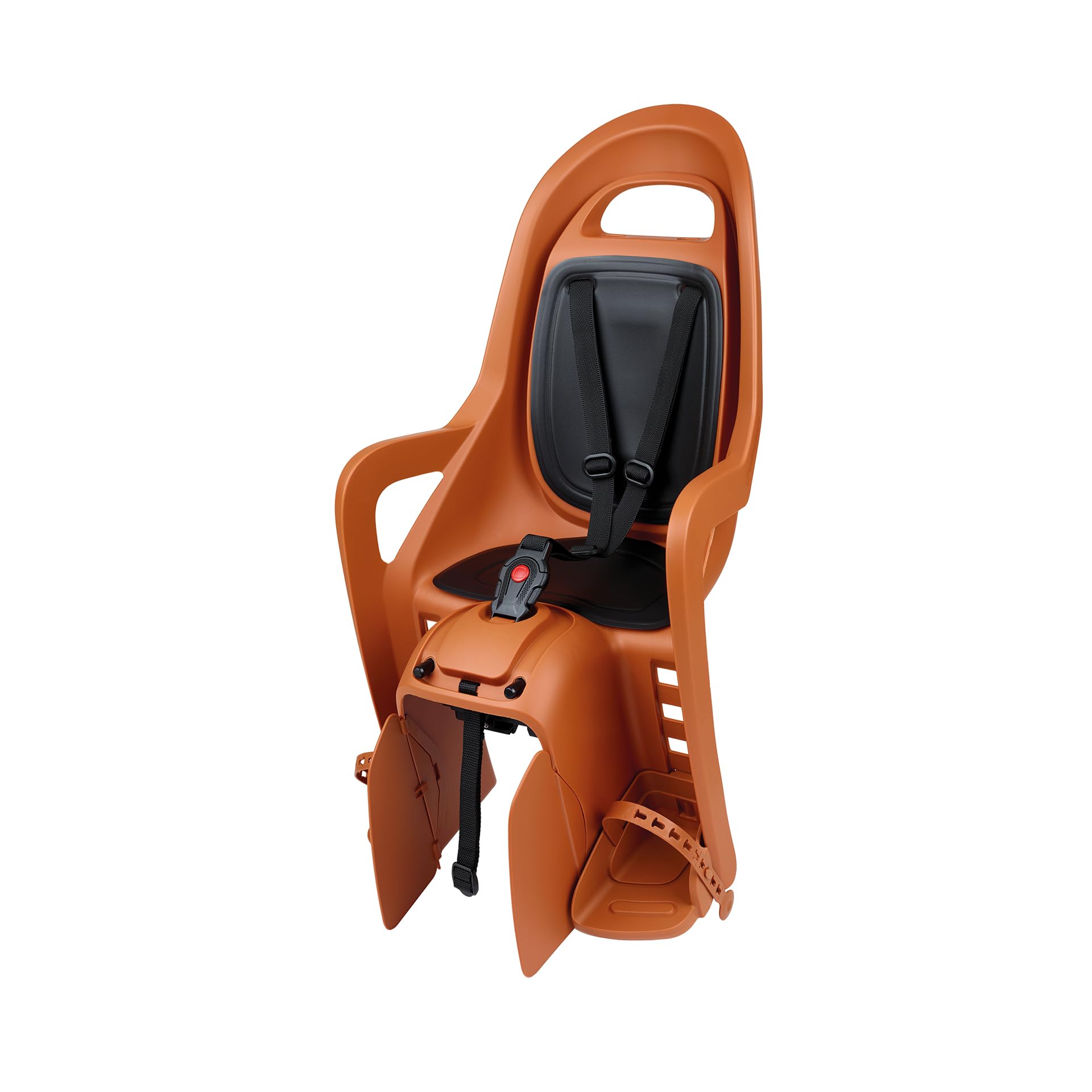 Siège Enfant vélo arrière Polisport Groovy MIK-HD pour Porte-Bagages MIK-HD, Installation Rapide et sûre, Design modernisé, Confort Optimal, Jusqu’à 22 kg et 110 cm, Couleur Marron Caramel