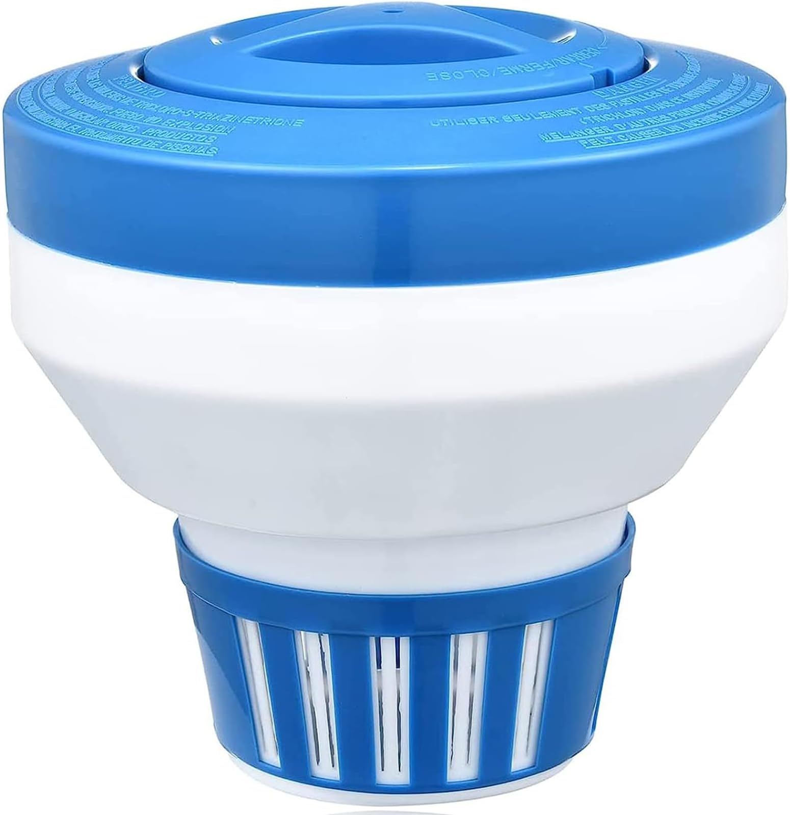 Chlorine/Bromine Floater, Large Floating Chlorine Dispenser for Chlorine Tablets 3 inch, Optimal Pool Chlorinator with Adjustable Release for Indoor & Outdoor Swimming Pool Hot Tub