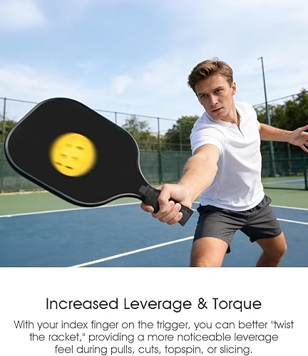 Miniatura 3 de JISHAHS Inserto de agarre para mango de paleta de pickleball, reposapiés ergonómico para un mejor control y agarre consistente, se adapta a la